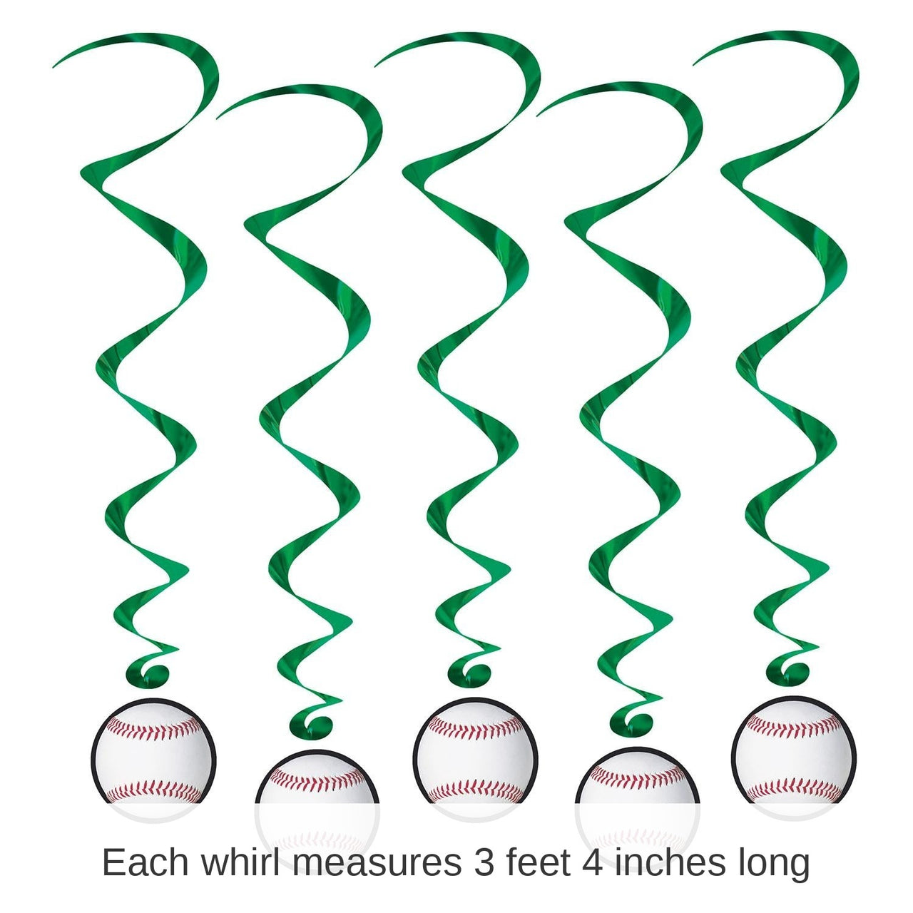 30 Piece Bulk Baseball Party Whirls