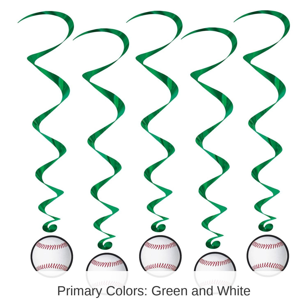 30 Piece Bulk Baseball Party Whirls