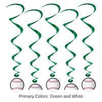 30 Piece Bulk Baseball Party Whirls