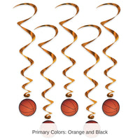 30 Piece Bulk Basketball Party Whirls