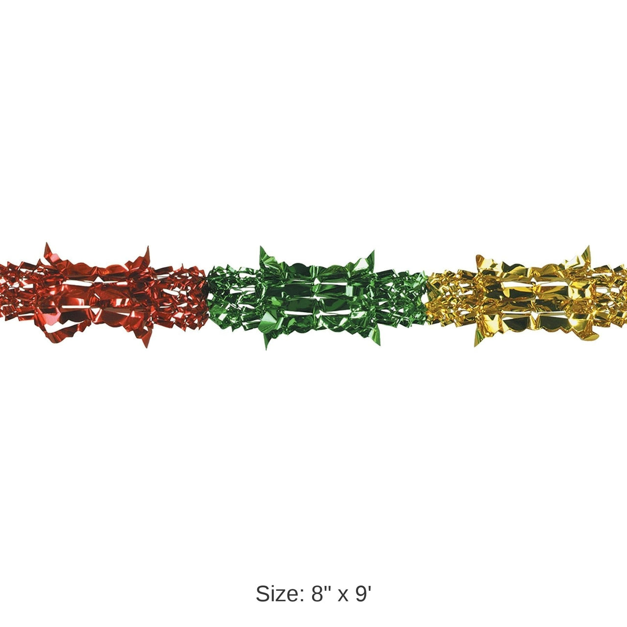 12 Pack Bulk Metallic Party Garland - multi-color