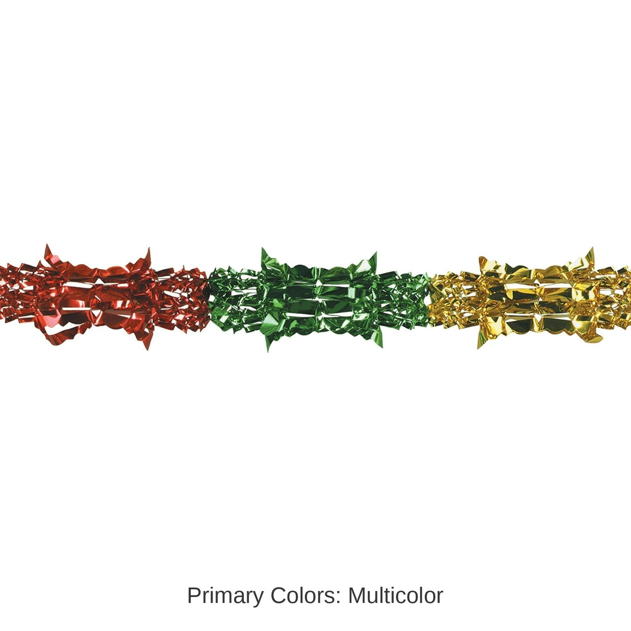 12 Pack Bulk Metallic Party Garland - multi-color