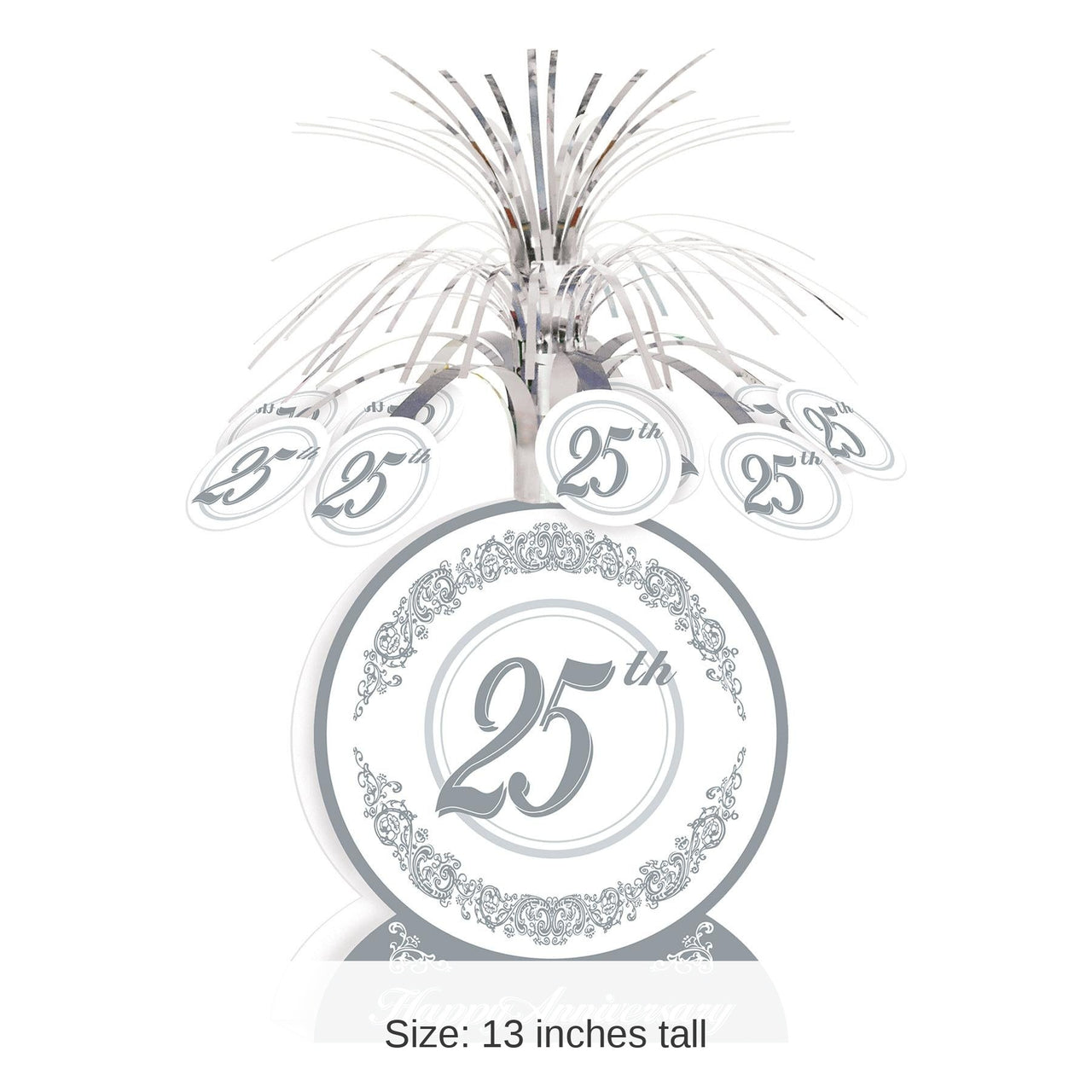 12 Pack Bulk 25th Anniversary Centerpiece
