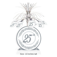 12 Pack Bulk 25th Anniversary Centerpiece