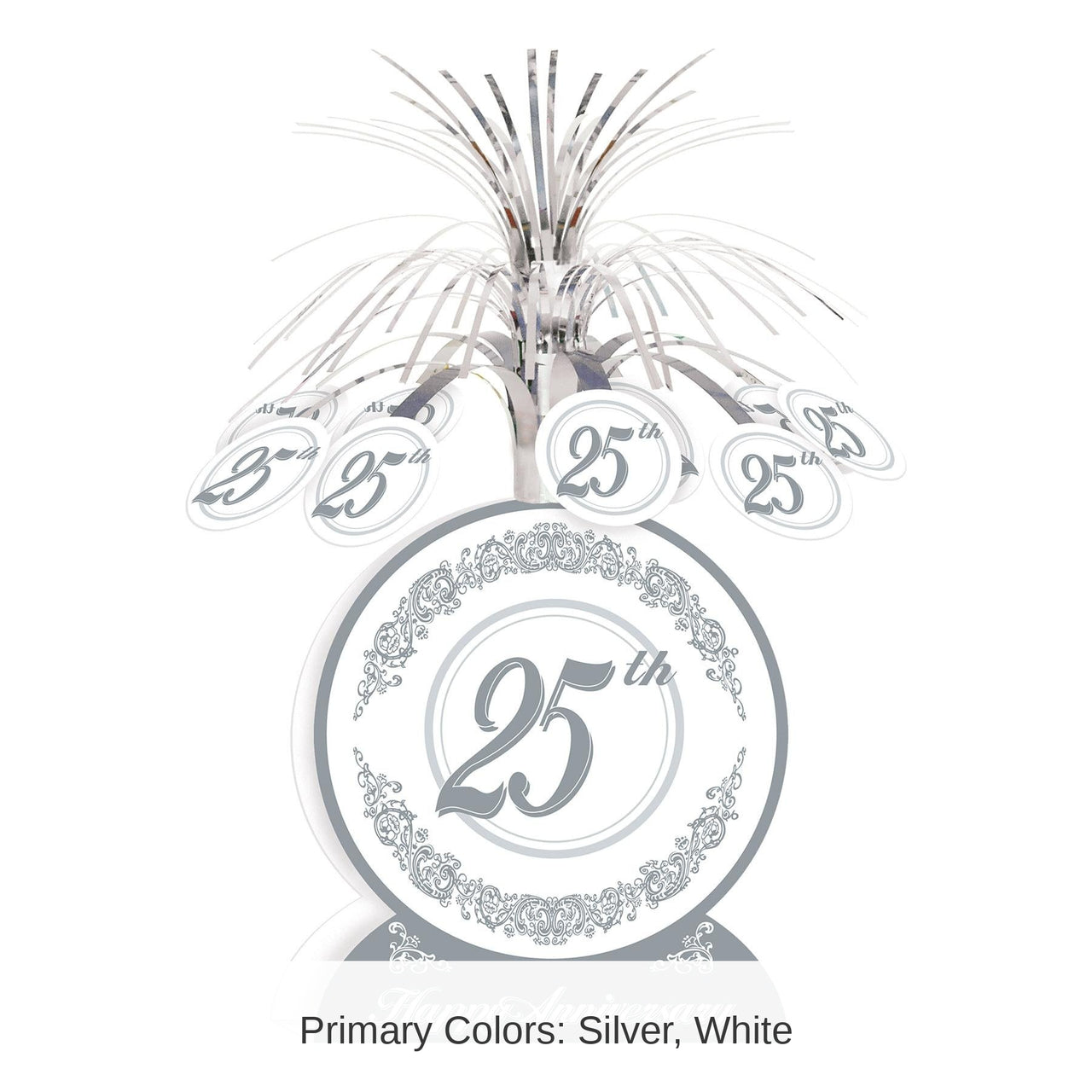 12 Pack Bulk 25th Anniversary Centerpiece