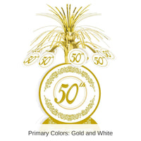 12 Pack Bulk 50th Anniversary Centerpiece