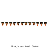 12 Pack Bulk Flame Party Pennant Banner