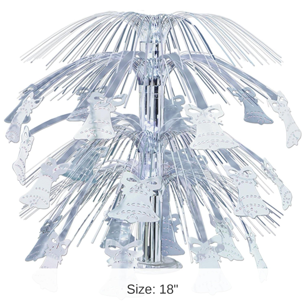 6 Pack Bulk Wedding Bell Cascade Centerpiece