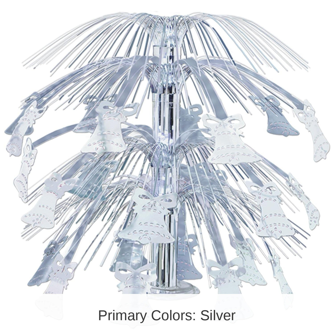 6 Pack Bulk Wedding Bell Cascade Centerpiece