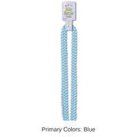 72 Pack Bulk Baby Shower Bead Necklaces Light Blue