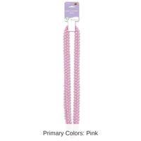 72 Pack Bulk Baby Shower Bead Necklaces Pink