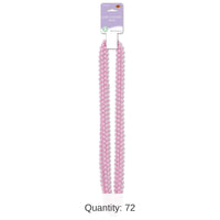 72 Pack Bulk Baby Shower Bead Necklaces Pink