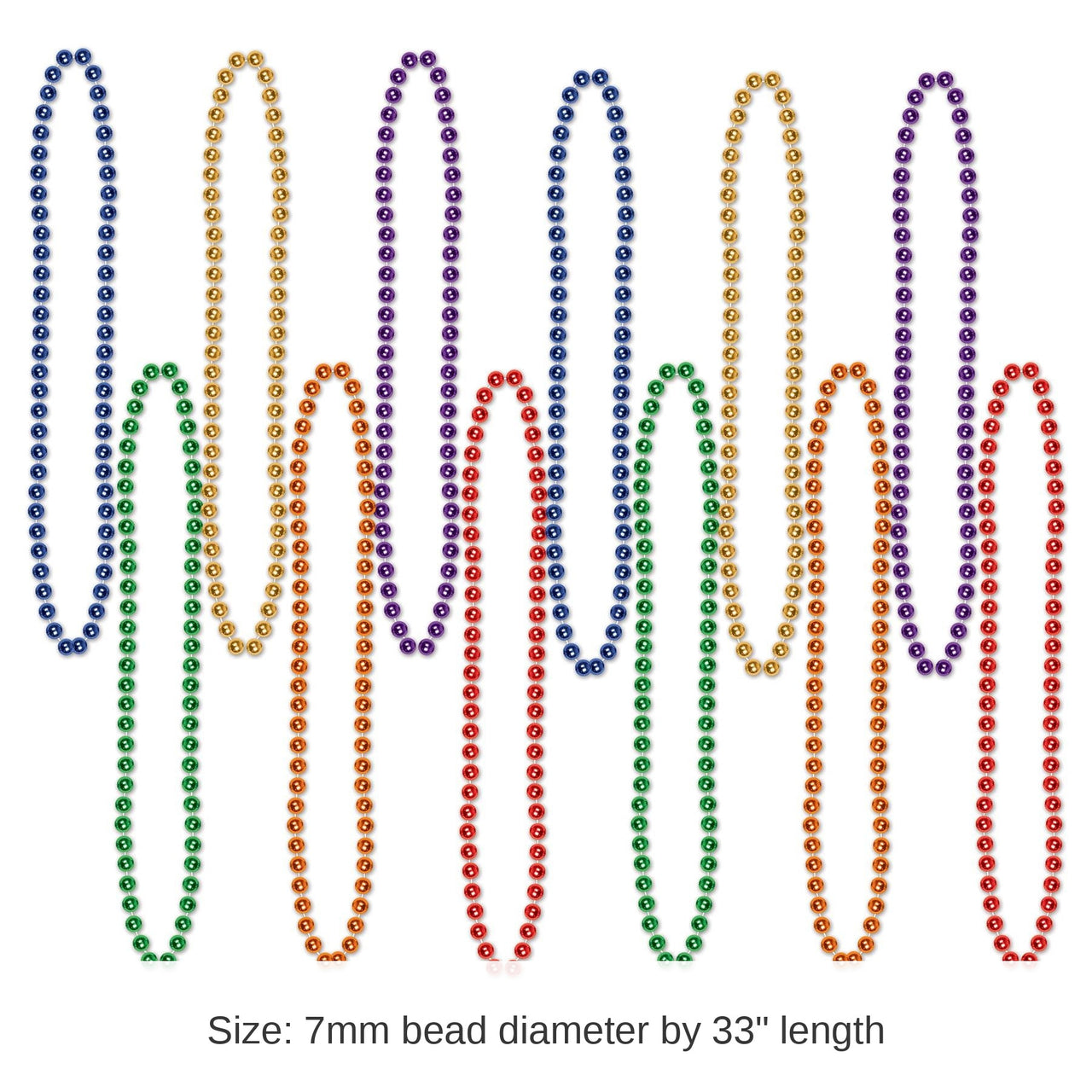 720 Pack Bulk Party Bead Necklaces Asst colors