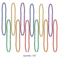 720 Pack Bulk Party Bead Necklaces Asst colors