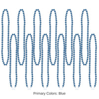720 Pack Bulk Party Bead Necklaces blue