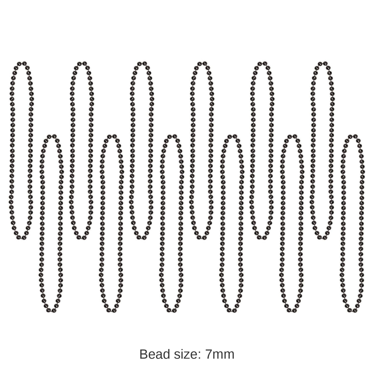 720 Pack Bulk Party Bead Necklaces black