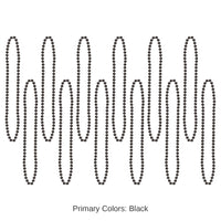 720 Pack Bulk Party Bead Necklaces black