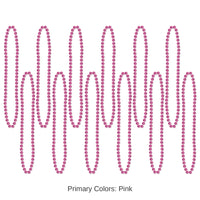 720 Pack Bulk Party Bead Necklaces cerise