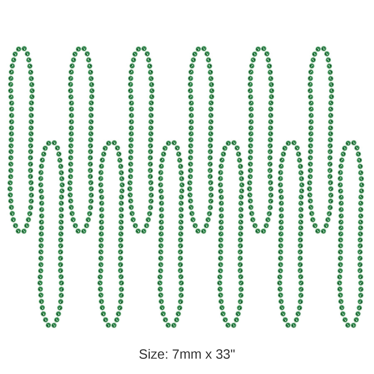 720 Pack Bulk Party Bead Necklaces green