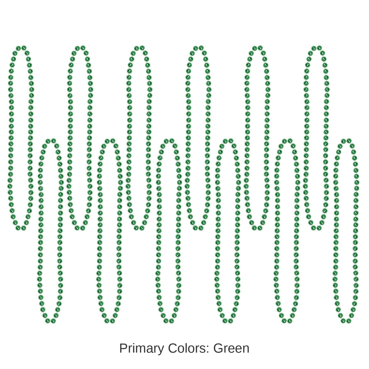 720 Pack Bulk Party Bead Necklaces green