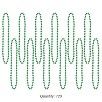 720 Pack Bulk Party Bead Necklaces green
