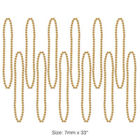 720 Pack Bulk Party Bead Necklaces gold