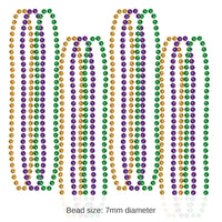 720 Pack Bulk Party Bead Necklaces gold, green, purple