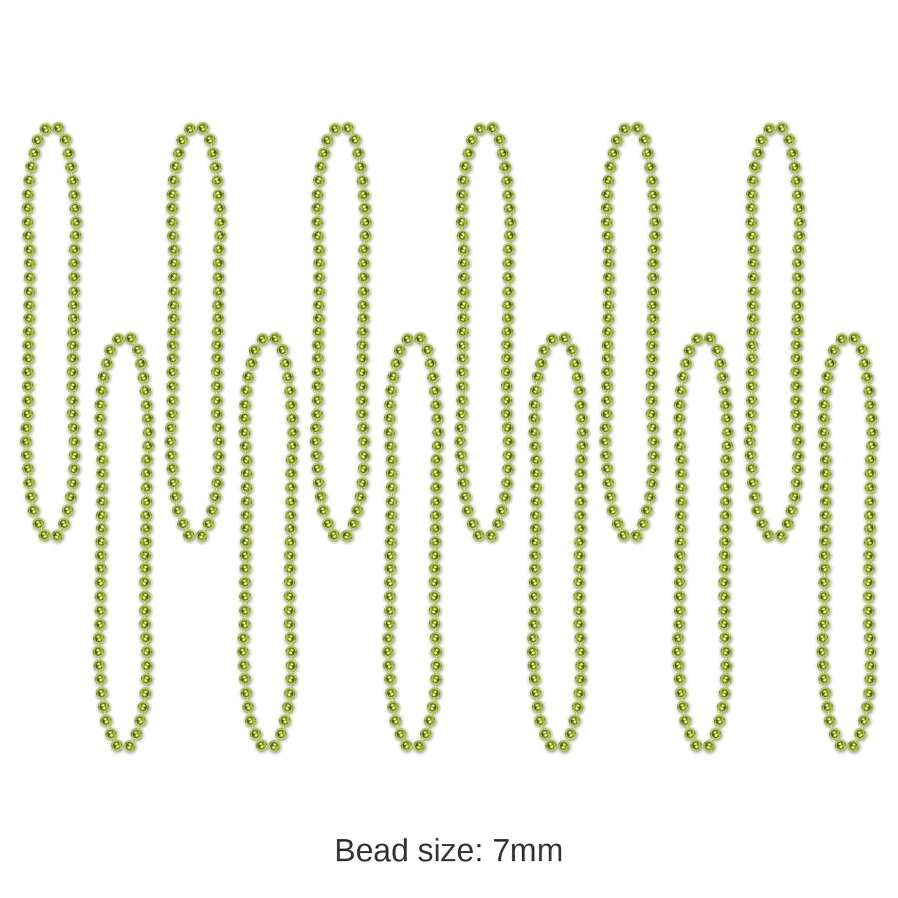720 Pack Bulk Party Bead Necklaces Light green