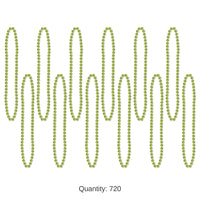720 Pack Bulk Party Bead Necklaces Light green