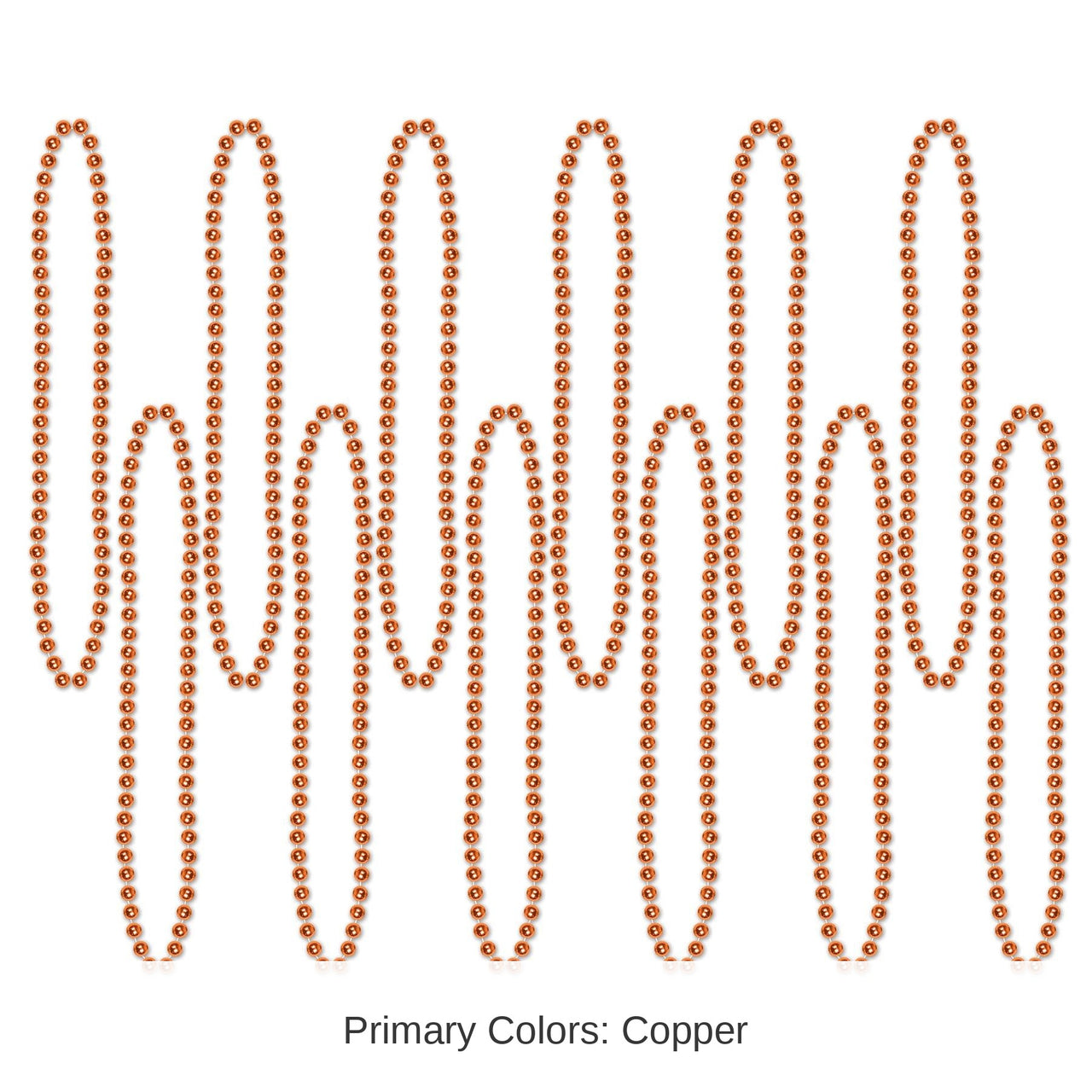 720 Pack Bulk Party Bead Necklaces orange