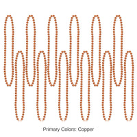 720 Pack Bulk Party Bead Necklaces orange