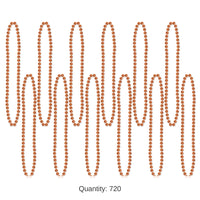 720 Pack Bulk Party Bead Necklaces orange