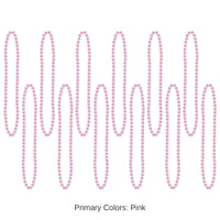 720 Pack Bulk Party Bead Necklaces pink