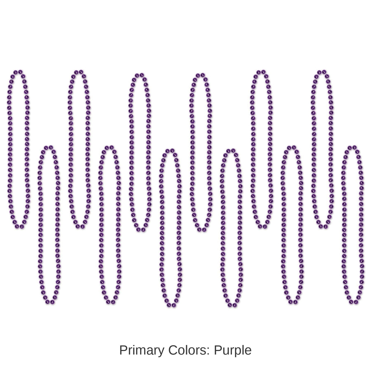 720 Pack Bulk Party Bead Necklaces purple