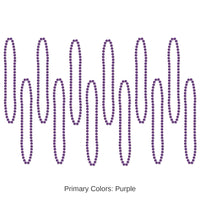 720 Pack Bulk Party Bead Necklaces purple