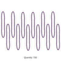720 Pack Bulk Party Bead Necklaces purple