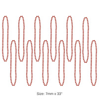 720 Pack Bulk Party Bead Necklaces red