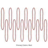 720 Pack Bulk Party Bead Necklaces red