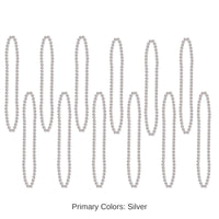 720 Pack Bulk Party Bead Necklaces silver