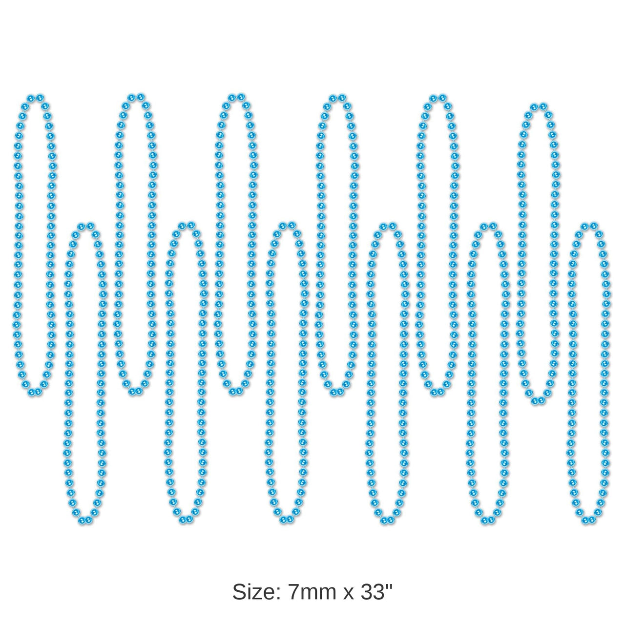 720 Pack Bulk Party Bead Necklaces turquoise