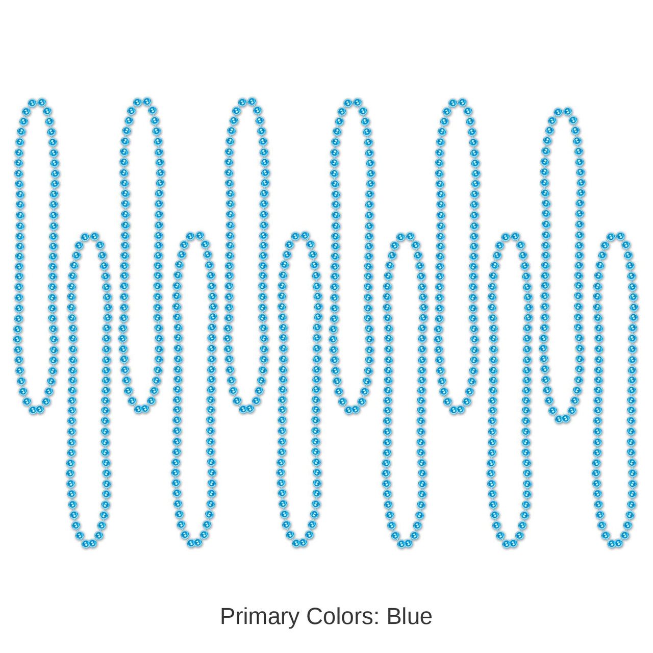 720 Pack Bulk Party Bead Necklaces turquoise