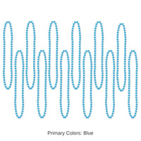 720 Pack Bulk Party Bead Necklaces turquoise