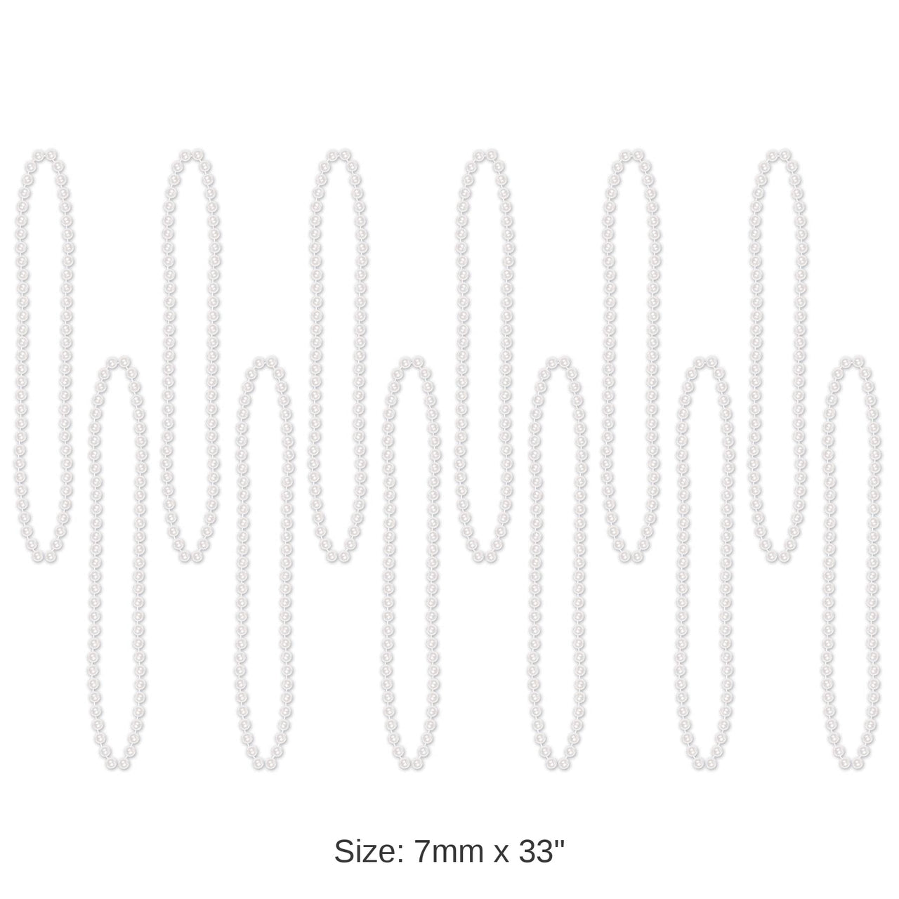 720 Pack Bulk Party Bead Necklaces white