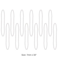 720 Pack Bulk Party Bead Necklaces white