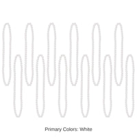 720 Pack Bulk Party Bead Necklaces white