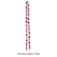 12 Pack Bulk Valentine's Day Hug Me - Kiss Me Bead Necklaces