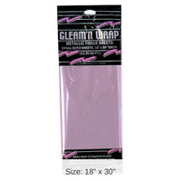 36 Pack Bulk Party Gleam 'N Wrap Metallic Sheets pink