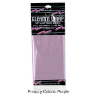 36 Pack Bulk Party Gleam 'N Wrap Metallic Sheets pink