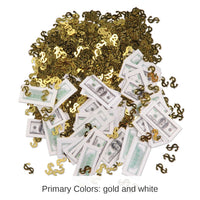 12 Pack Bulk Big Bucks Print-Fetti Party Decoration (0.5 Oz/Pkg)