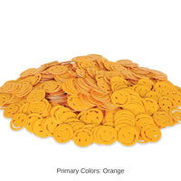 12 Pack Bulk Confetti Smile Faces yellow (1 Oz per Pack)